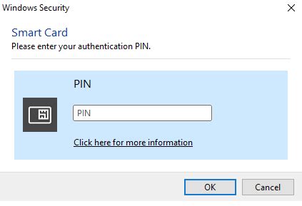 smart card authentication pin|smart card identity.